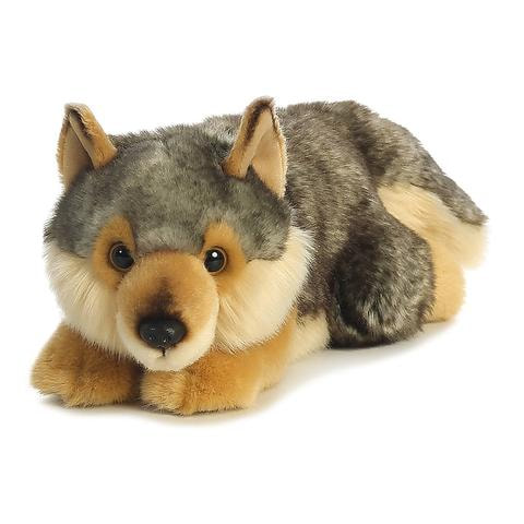 Aurora Miyoni Wolf Lying 11"