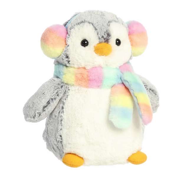 Aurora PomPom Penguin Ear Muffs and Scarf 9" - Regular