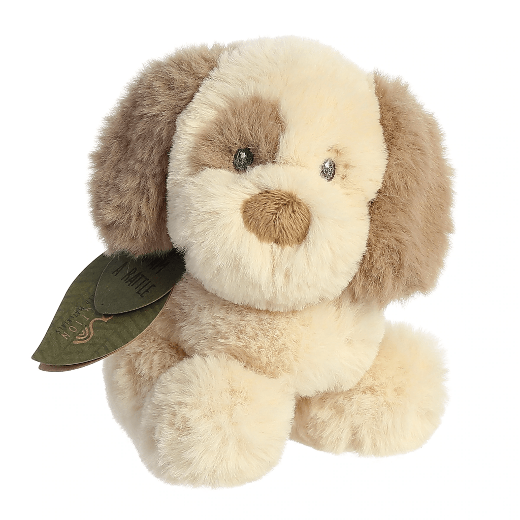 Aurora ebba Eco Collection Toddy Dog Rattle 6" - Regular