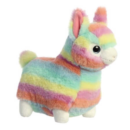 Aurora Rainbow Llama 12"