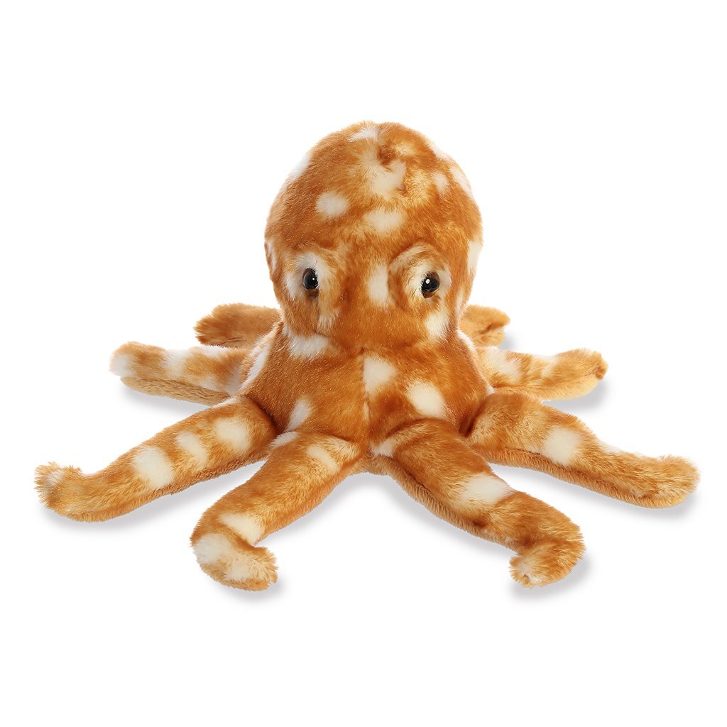 Aurora Mini Flopsie Atlin Octopus Orange 8" - Image 1