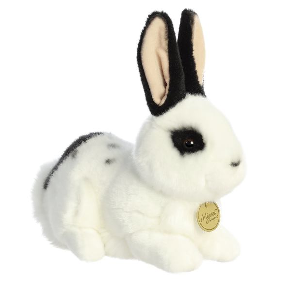 Aurora Miyoni Black And White Rex Rabbit 11" - Regular