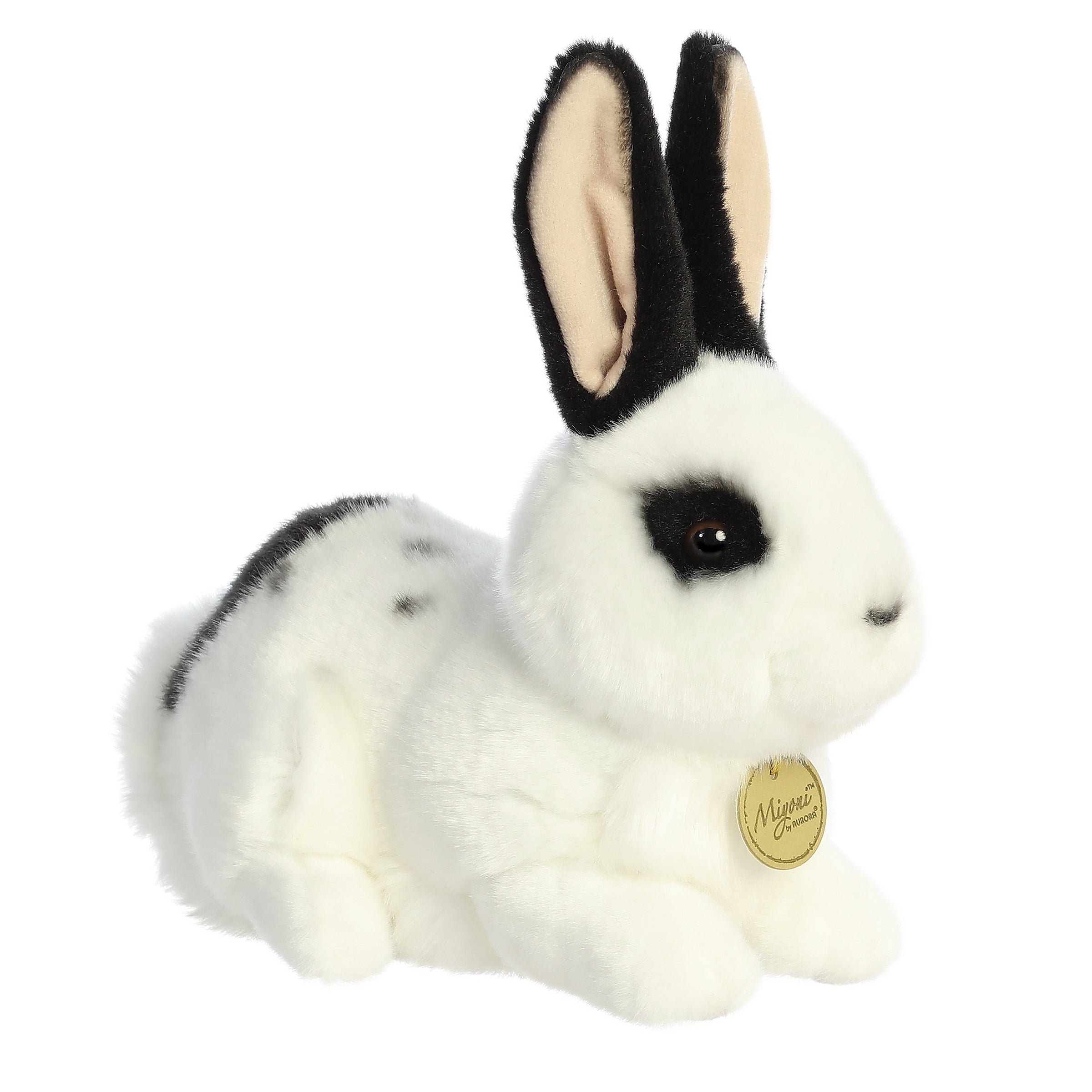 Aurora Miyoni Black And White Rex Rabbit 11" - Regular - Image 1