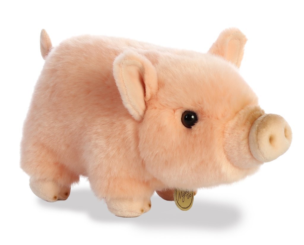 Aurora Miyoni Pot-Bellied Piglet Pink 11" - Image 1